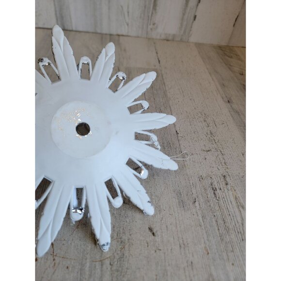 Light up large star AS IS silver Xmas hanging unique home decor - Picture 8 of 10